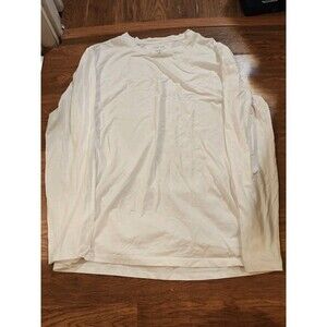 Helmut Lang White Long Sleeve T Shirt Mens Size XL Casual 100% Cotton